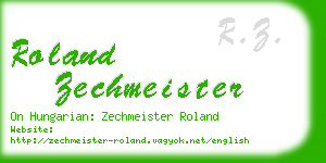 roland zechmeister business card